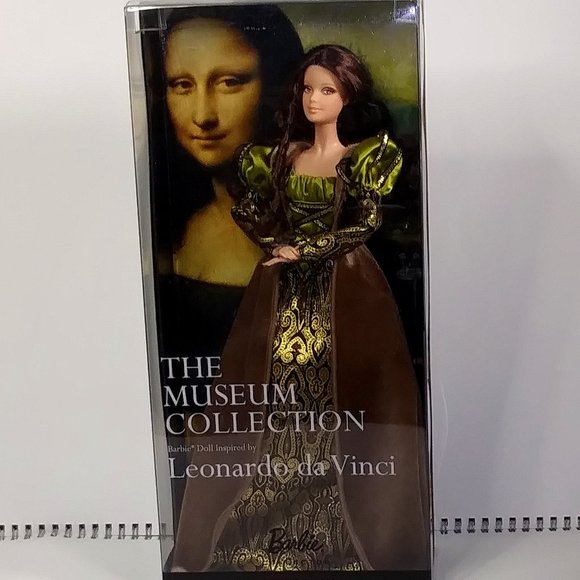 🩷Mattel Barbie VNTG NIB Museum Collection Leonardo Da Vinci (Mona Lisa) - Picture 2 of 9